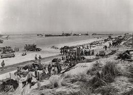 Plage d'Utah Beach le 8 juin 1944